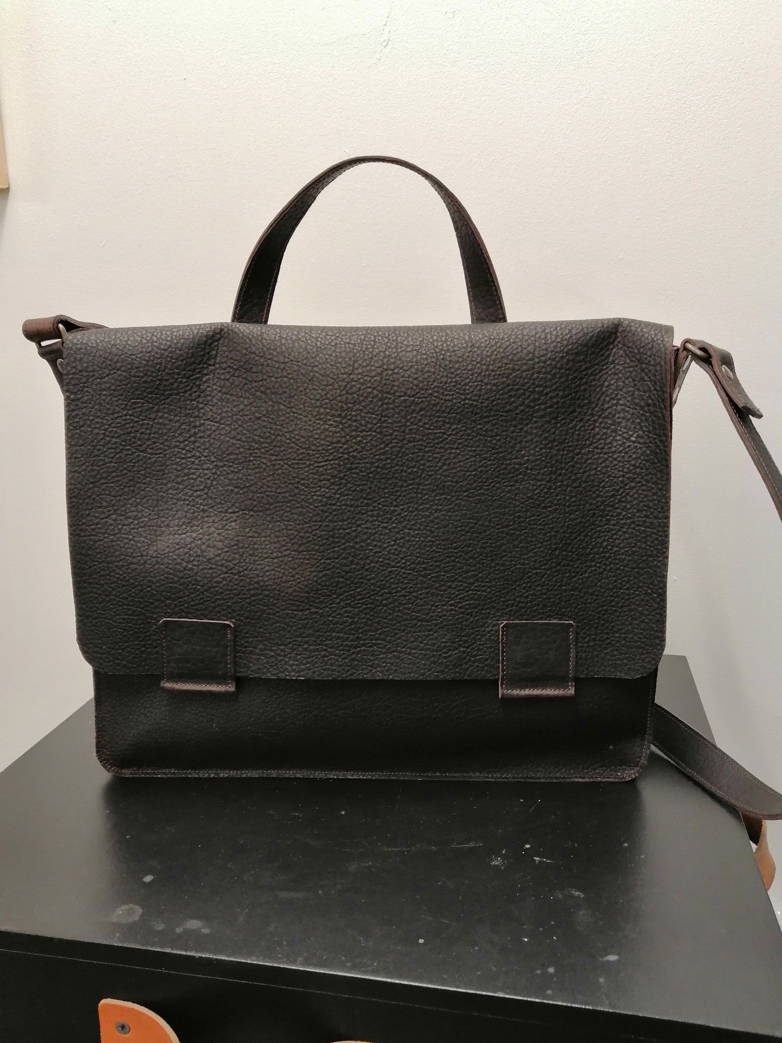 Tas voor heren Donker Bruin