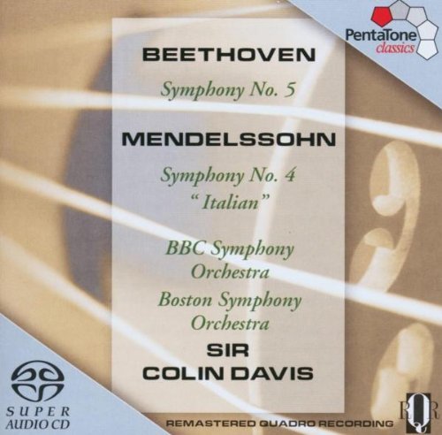 Beethoven / Mendelssohn / BBC Symphony Orchestra / Davis - Symphony 5 & 4 (SA)