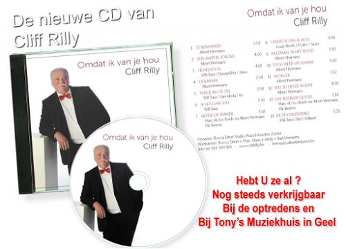 Cliff Rilly - Omdat Ik Van Je Hou (CD)