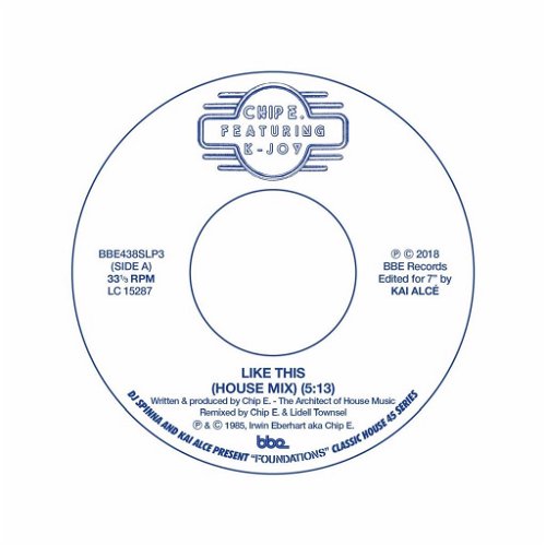 Chip E Inc. Ft. Joy - 7-Like This (House Mix) (SV)