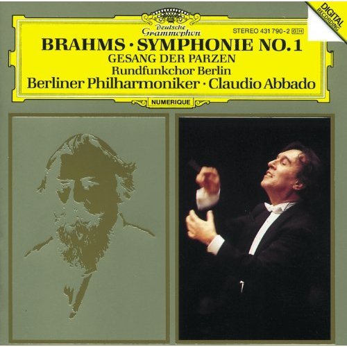 Brahms / Berliner Philharmoniker / Abbado - Symphonie No 1 / Gesang Der Parzen (CD)