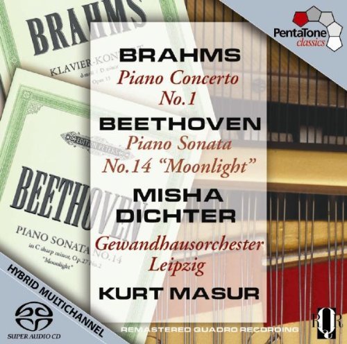 Brahms / Beethoven / Gewandhausorchester / Masur - Piano Concerto 1 / Piano Sonata 14 Mondschein (SA)