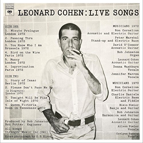 Leonard Cohen - Live Songs (LP)