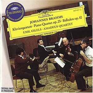 Brahms / Amadeus Quartet / Gilels - Klavierquartet Op. 25 / Balladen (CD)