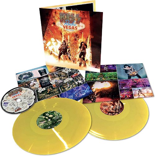 Kiss - Rocks Vegas (Yellow vinyl) - 2LP+DVD (LP)