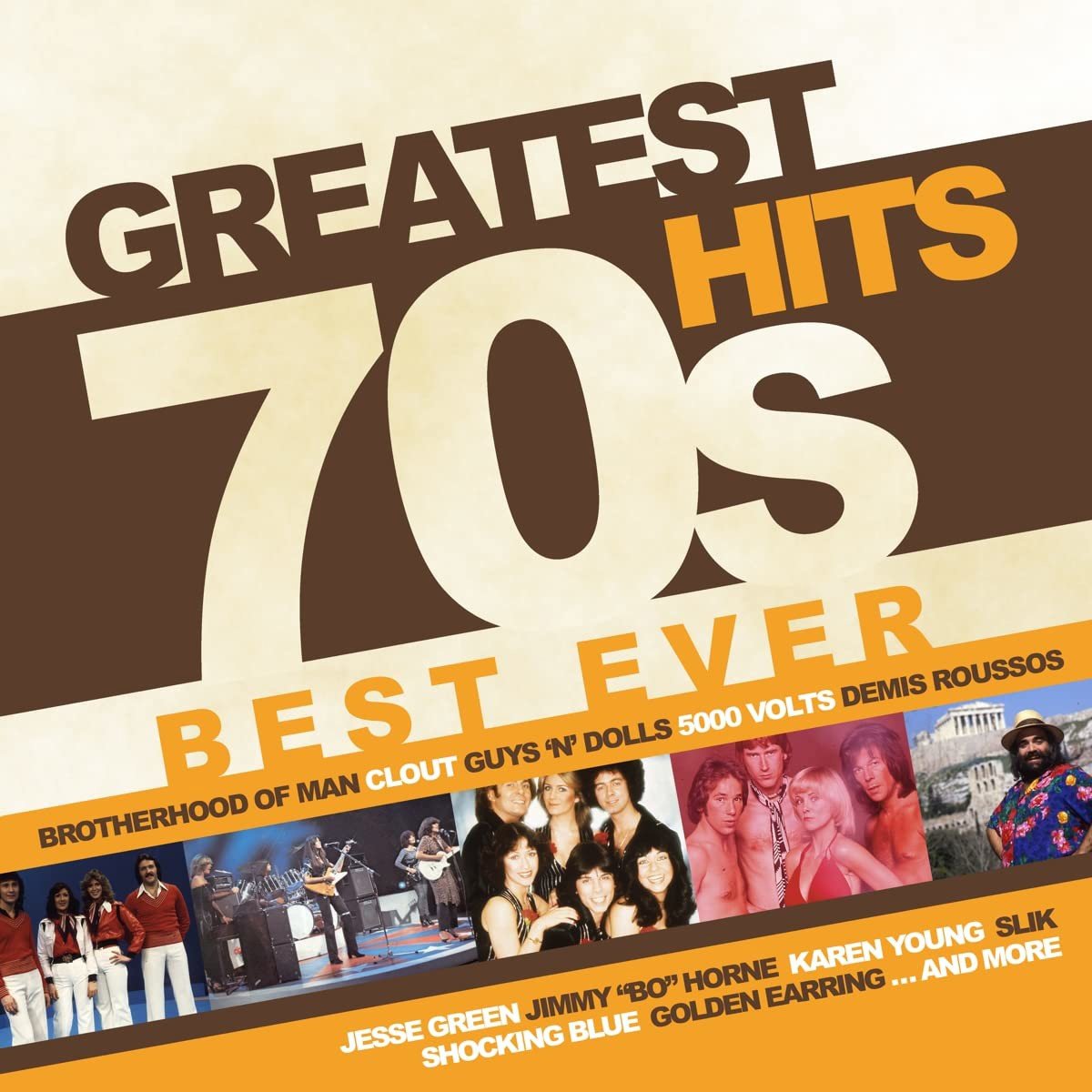 Various - Greatest 70s Hits Best Ever (Yellow Vinyl) (LP)