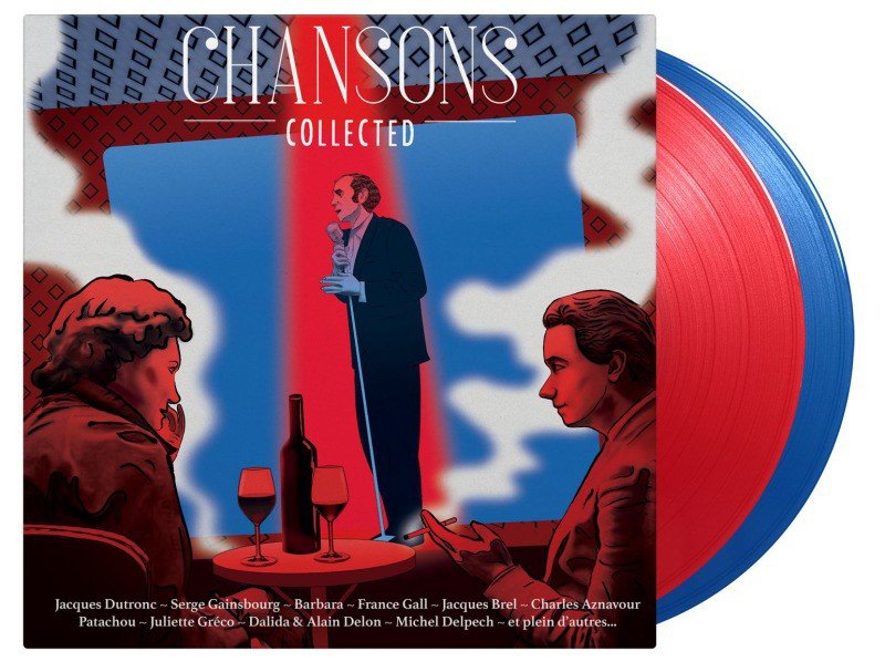 Various - Chansons Collected (Red and blue coloured vinyl) - 2LP (LP)