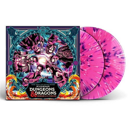 OST - Dungeons & Dragons: Honour Among Thieves (Pink & white purple splatter) - 2LP (LP)