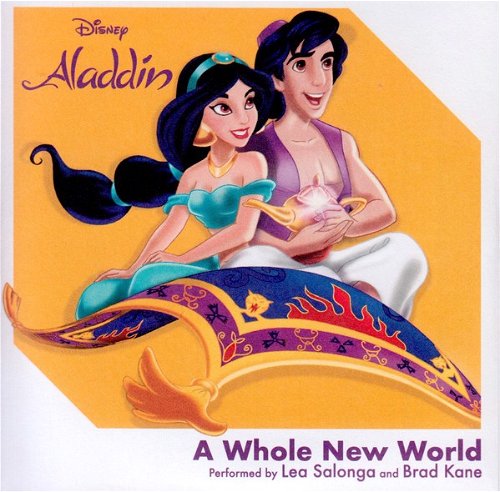 Lea Salonga / Brad Kane - A Whole New World (Blue vinyl) - Walt Disney Records - 3" Disc (SV)