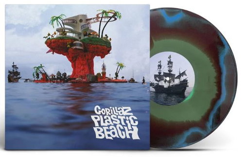 Gorillaz - Plastic Beach (Blue, green and orange individually hand-pressed vinyl) Half-speed mastered (LP)