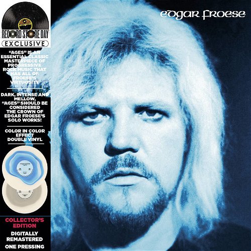 Edgar Froese - Ages (Lava lamp effect clear white and light blue vinyl) - 2LP - Record Store Day 2024 / RSD23 (LP)
