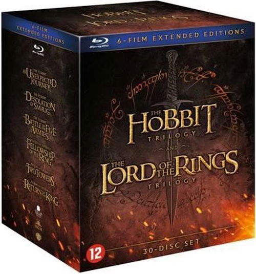 Film - Hobbit & Lord Of The Rings Trilogy (Extended Edition) (Bluray)