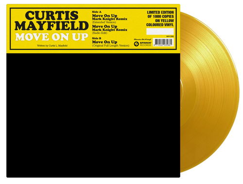 Curtis Mayfield - Move On Up (Mark Knight Remix) (Yellow Vinyl) (MV)