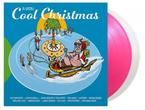 Various - A Very Cool Christmas (Transparent magenta & clear vinyl) - 2LP (LP)