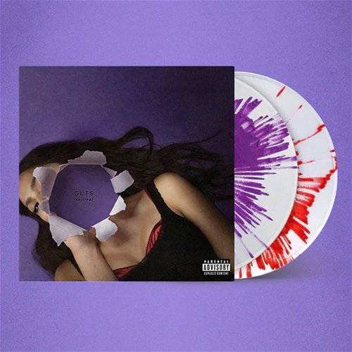 Olivia Rodrigo - Guts (Spilled) - Deluxe 2LP Splatter Version (Purple and red vinyl) (LP)