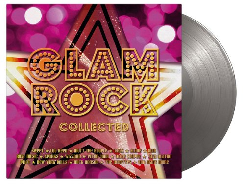 Various - Glam Rock Collected (Silver coloured vinyl) - 2LP (LP)