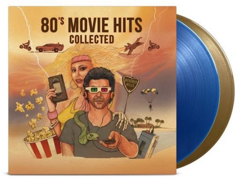 Various - 80's Movie Hits Collected (Translucent blue and gold coloured vinyl) - 2LP (LP)