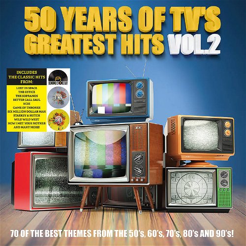 Various - 50 Years Of TV's Greatest Hits Vol. 2 (Splatter Colour Vinyl) - 2LP - RSD23 (LP)