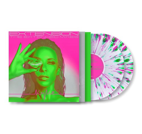 Kylie Minogue - Extension (The Extended Mixes) Neon green and pink splatter vinyl - 2LP (LP)