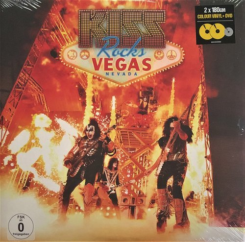 Kiss - Kiss Rocks Vegas (Yellow vinyl) - 2LP+DVD (LP)