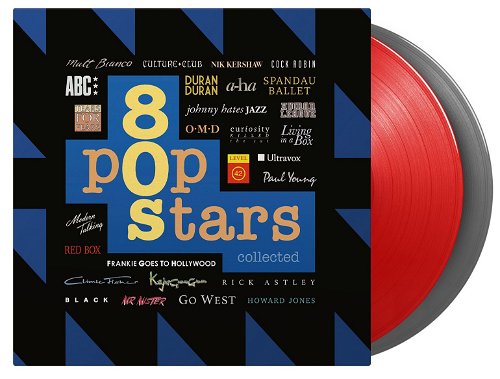Various - 80s Pop Stars Collected (Red and silver coloured vinyl) - 2LP (LP)