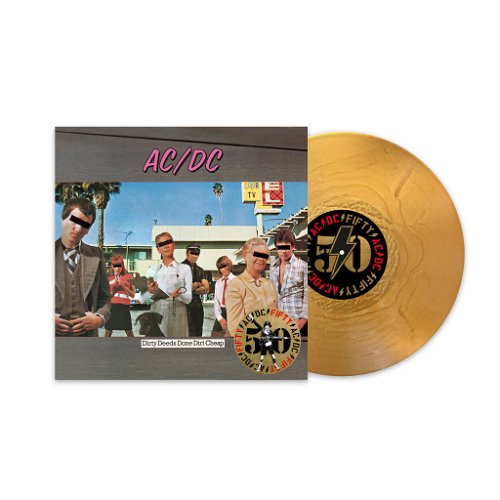 AC/DC - Dirty Deeds Done Dirt Cheap (Gold metallic coloured vinyl) (LP)