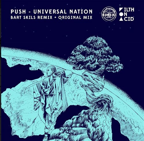 Push - Universal Nation (Incl. Bart Skils Remix+Original) - Coloured Vinyl Bonzai - 12" (MV)