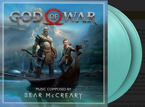 OST / Bear McCreary - God Of War (Turquoise Vinyl) - 2LP (LP)