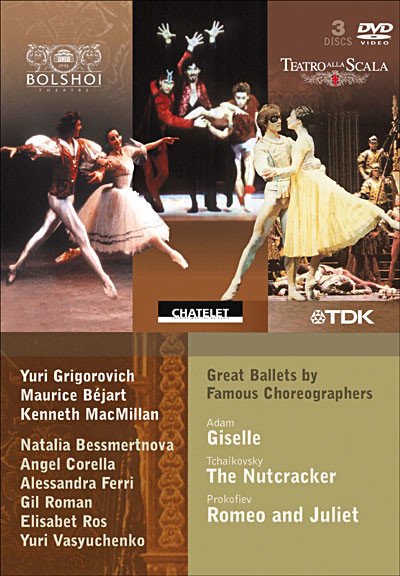 Adam / Tchaikovsky / Prokofiev - Giselle / Nutcracker / Romeo And Juliet - 3 disks (DVD)