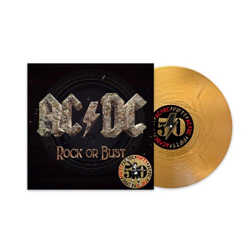 AC/DC - Rock Or Bust - 50th anniversary Gold coloured vinyl (LP)