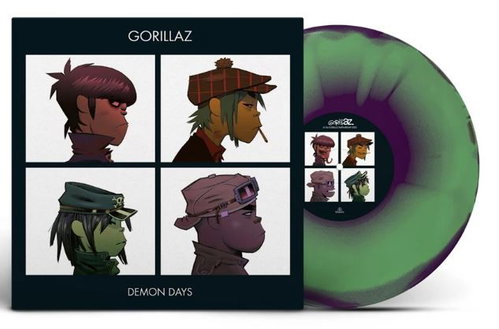 Gorillaz - Demon Days (Green, purple and red coloured vinyl) Half-speed mastered (LP)