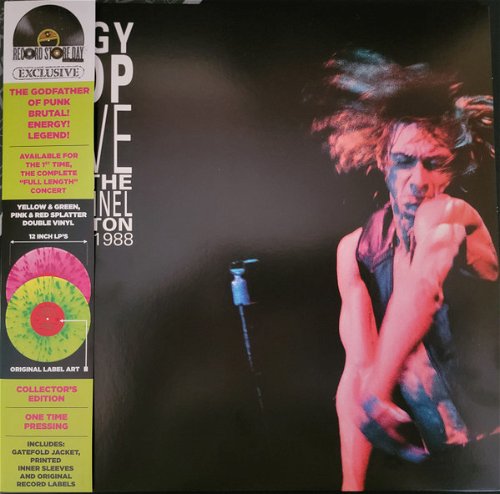 Iggy Pop - Live At The Channel Boston (Yellow & green, red & pink splatter vinyl) - Record Store Day 2021 / RSD21 - 2LP (LP)