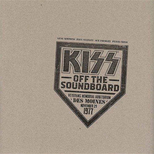 Kiss - Off The Soundboard Veterans Memorial Auditorium Des Moines November 29 1977 (CD)