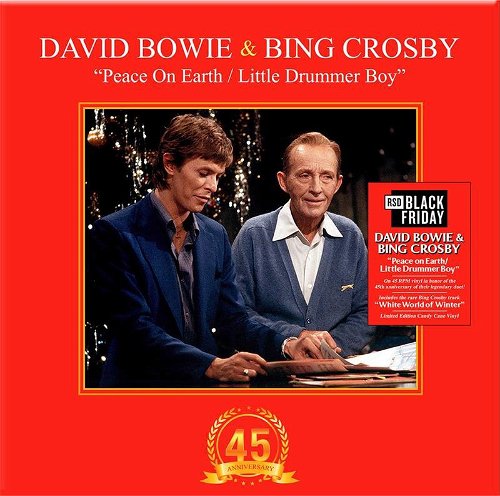 David Bowie & Bing Crosby - Peace On Earth / Little Drummer Boy (Candy cane vinyl) - Black Friday 2022/Bf22 (MV)