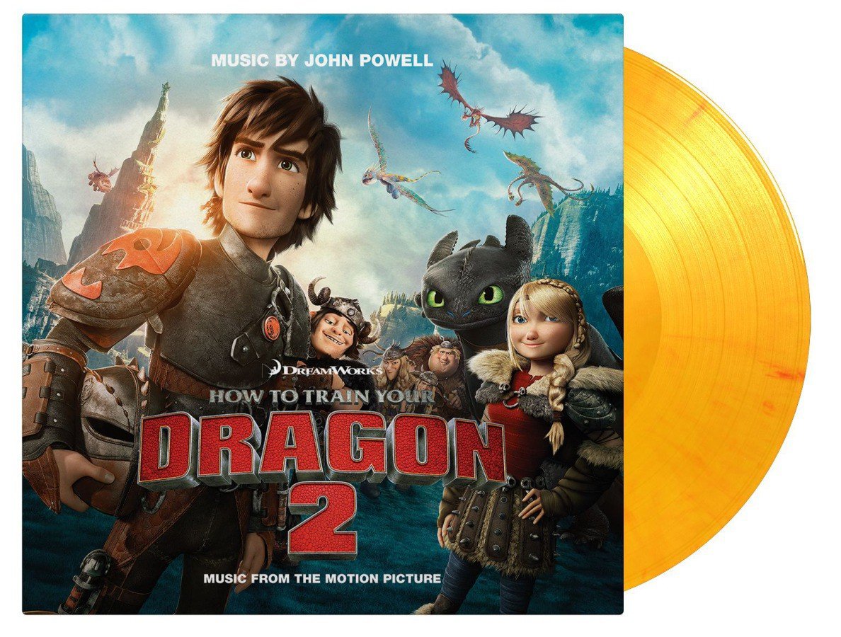 OST / John Powell - How To Train Your Dragon 2 (Flaming coloured vinyl) - 2LP (LP)