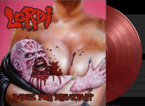 Lordi - Babez For Breakfast (Bloodred & black marbled vinyl) (LP)