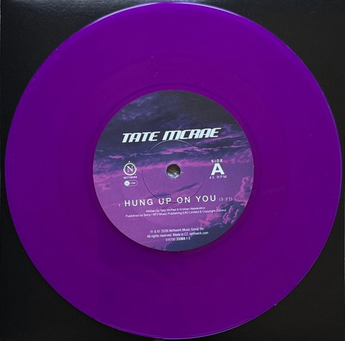 Tate McRae - Hung Up On You / One Day (Live) - Neon violet vinyl RSD26 (SV)