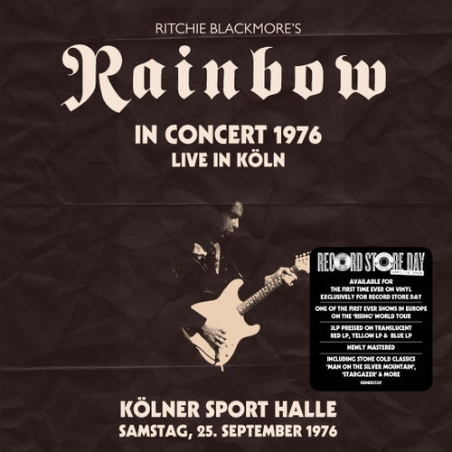 Ritchie Blackmore's Rainbow - Live From Köln 1976 (Translucent Red, Yellow and Blue Vinyl) - 3LP RSD26 (LP)