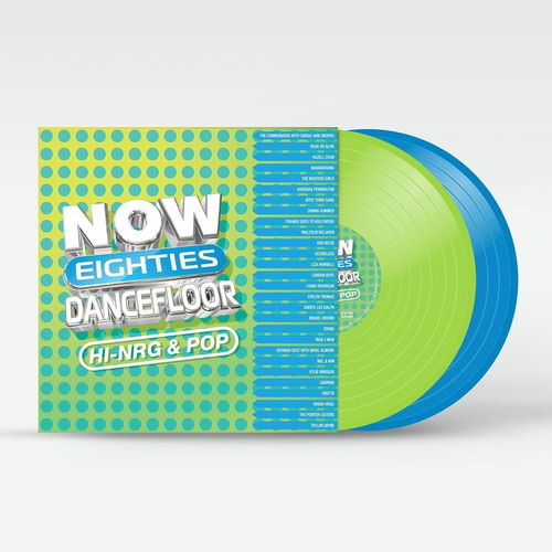 Various - Now Eighties Dancefloor Hi-NRG & Pop (Green and blue vinyl) - 2LP (LP)