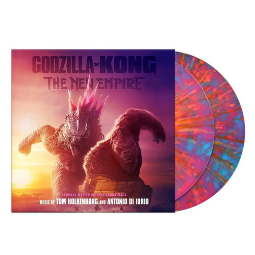 Tom Holkenborg & Antonio Di Iorio - Godzilla X Kong: The New Empire (Neon Pink & Blue Swirl With Orange & Pink Splatter) - 2LP (LP)