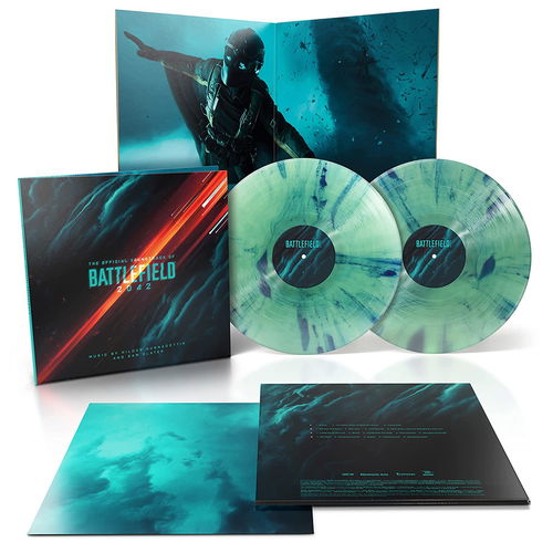 OST / Hildur Gudnadottir & Sam Slater - Battlefield 2042 (Blue with white burst vinyl) - 2LP (LP)
