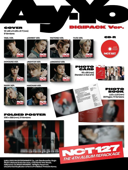 Nct 127 - 4TH Album Repackage 'Ay-Yo' (CD)