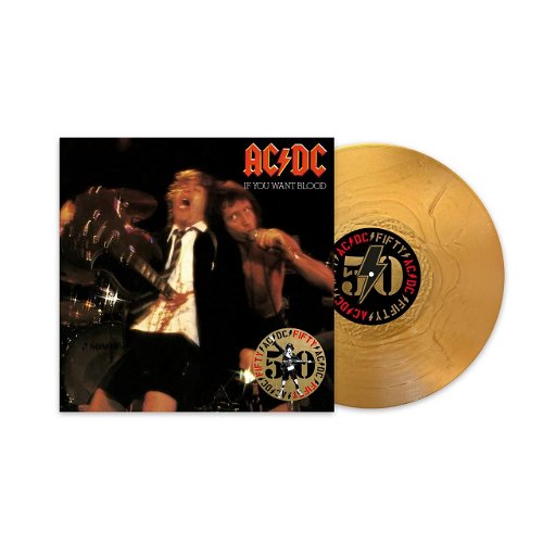 AC/DC - If You Want Blood You've Got It - 50th anniversary Gold coloured vinyl (LP)