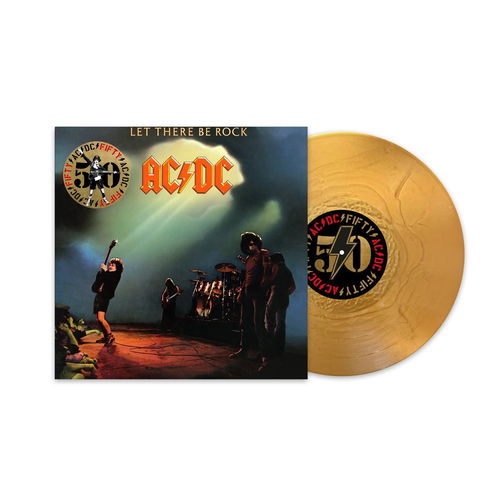 AC/DC - Let There Be Rock - 50th anniversary Gold coloured vinyl (LP)