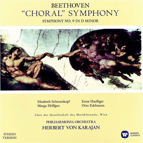 Beethoven / Philharmonia Orchestra / Von Karajan / Schwarzkopf / Haefliger - "Choral Symphony" (Symphony No. 9 In D Minor) - 2LP (LP)