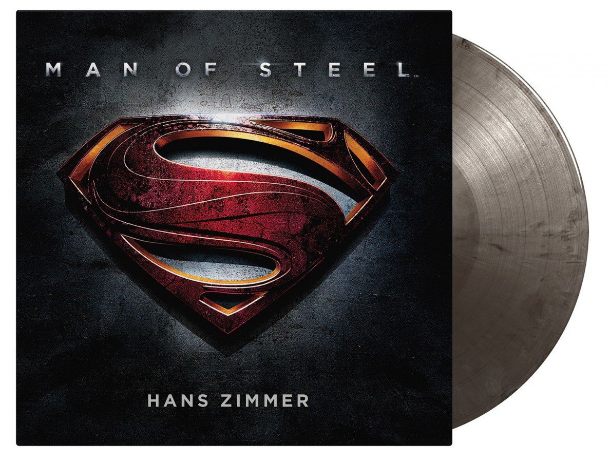OST / Hans Zimmer - Man Of Steel (Silver & black marbled vinyl) - 2LP (LP)