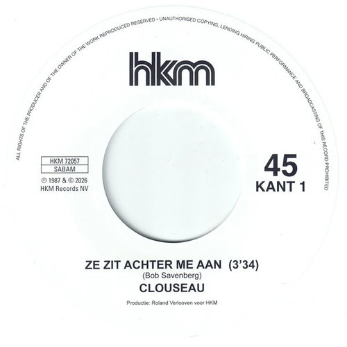 Clouseau - Ze Zit Achter Me Aan (White vinyl) RSD26 (SV)